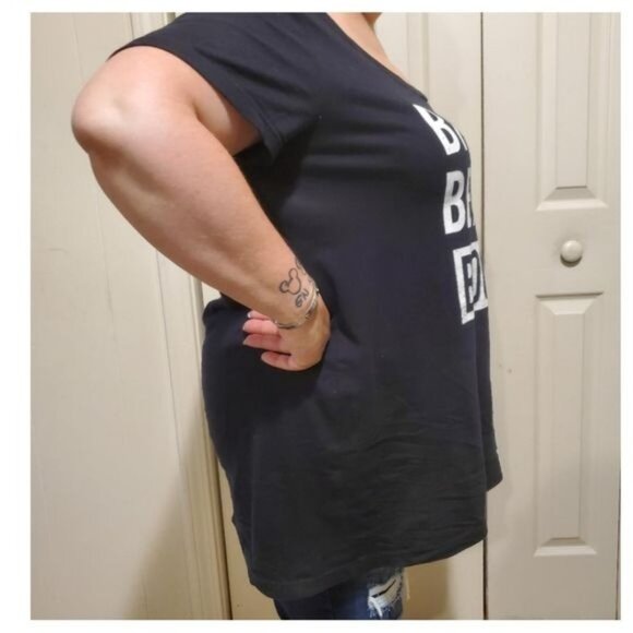 Torrid Shirt Cotton T Tee Top Short Sleeve Black Scoop Women's 2 Extra Lg WOMAN' - Picture 5 of 10